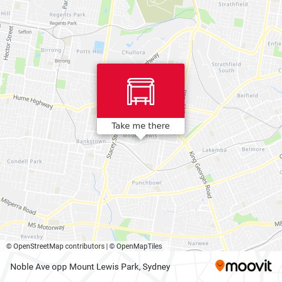 Mapa Noble Ave opp Mount Lewis Park