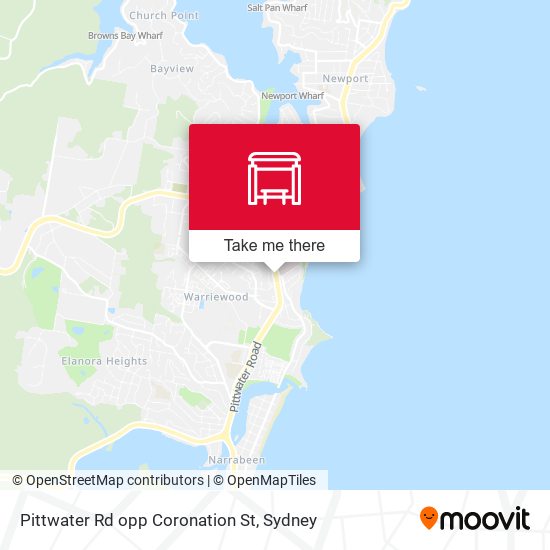 Pittwater Rd opp Coronation St map