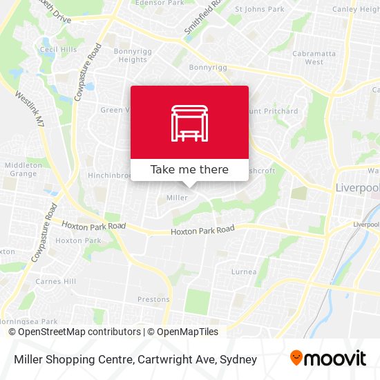 Miller Shopping Centre, Cartwright Ave map