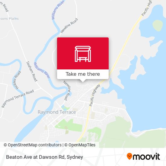 Mapa Beaton Ave at Dawson Rd