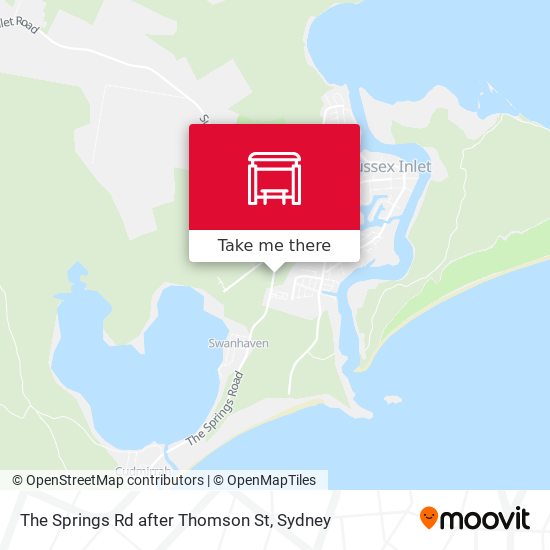 The Springs Rd after Thomson St map
