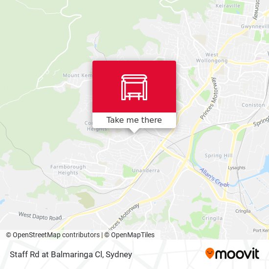 Staff Rd at Balmaringa Cl map