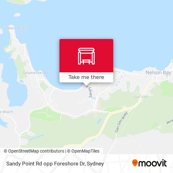 Sandy Point Rd opp Foreshore Dr map