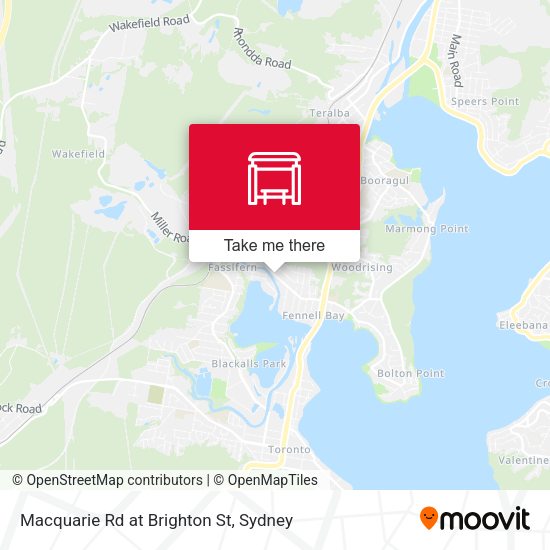 Macquarie Rd at Brighton St map