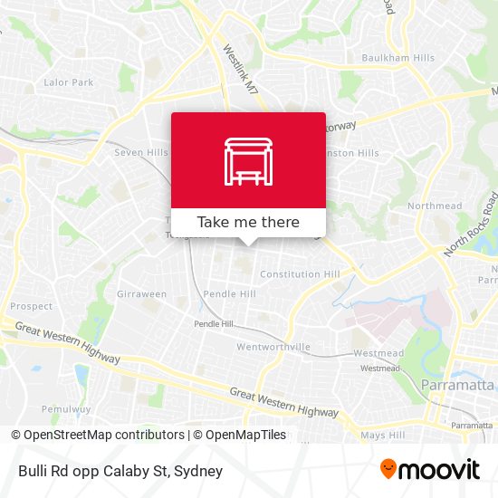 Bulli Rd opp Calaby St map