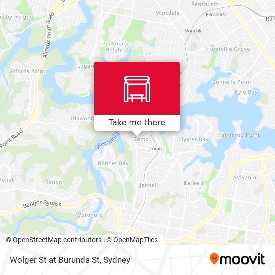 Wolger St at Burunda St map