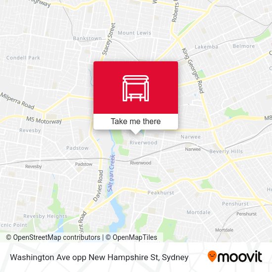 Washington Ave opp New Hampshire St map