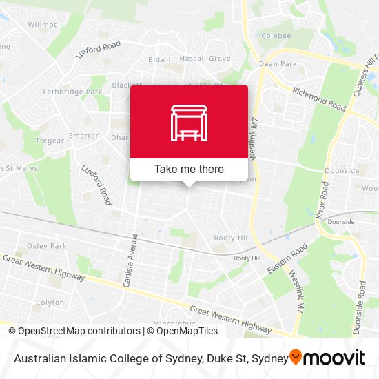 Australian Islamic College of Sydney, Duke St map