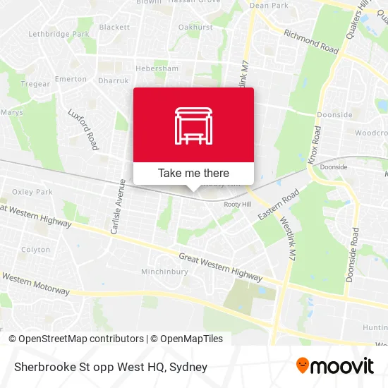 Sherbrooke St opp West HQ map