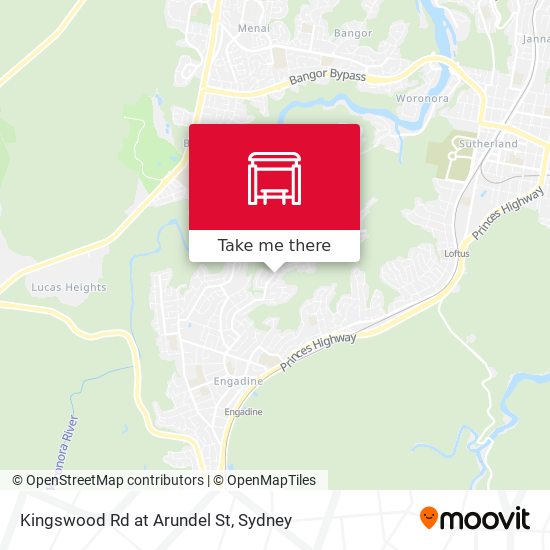 Kingswood Rd at Arundel St map