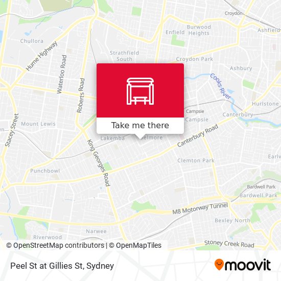 Peel St at Gillies St map