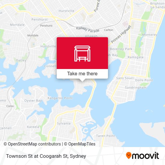 Townson St at Coogarah St map