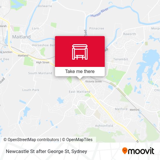 Newcastle St after George St map