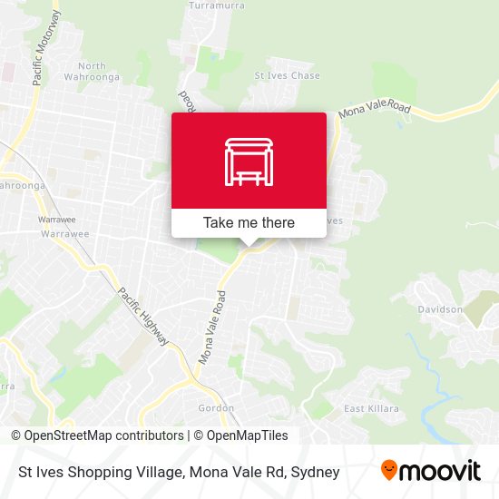 St Ives Shopping Village, Mona Vale Rd map