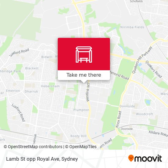 Lamb St opp Royal Ave map
