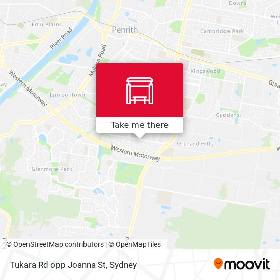 Tukara Rd opp Joanna St map