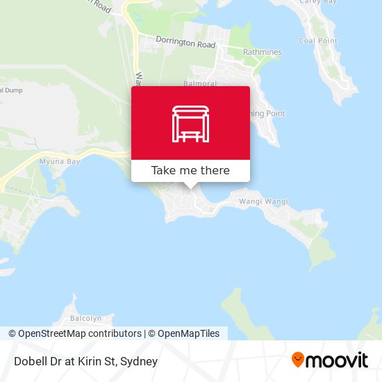 Dobell Dr at Kirin St map