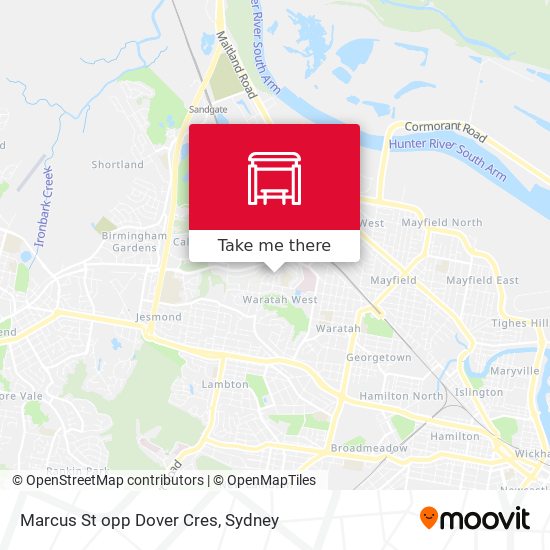 Marcus St opp Dover Cres map