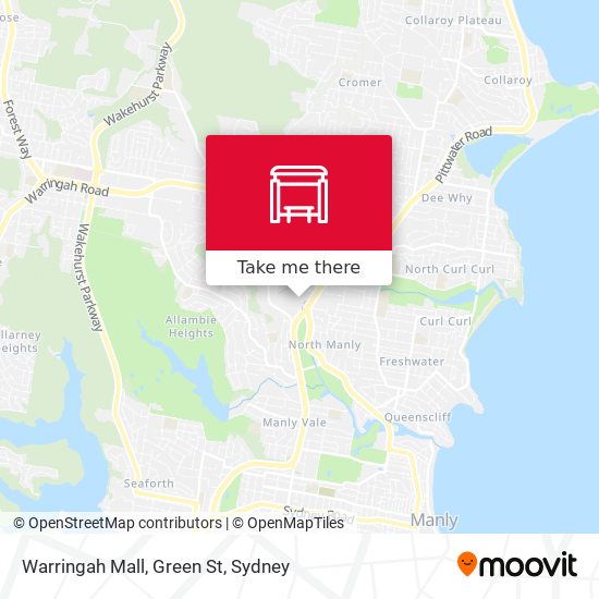Warringah Mall, Green St map