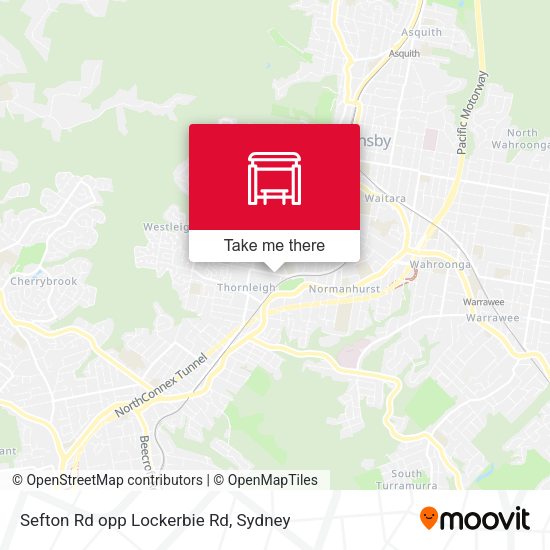 Sefton Rd opp Lockerbie Rd map