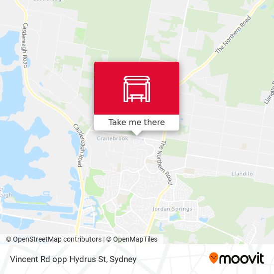 Vincent Rd opp Hydrus St map