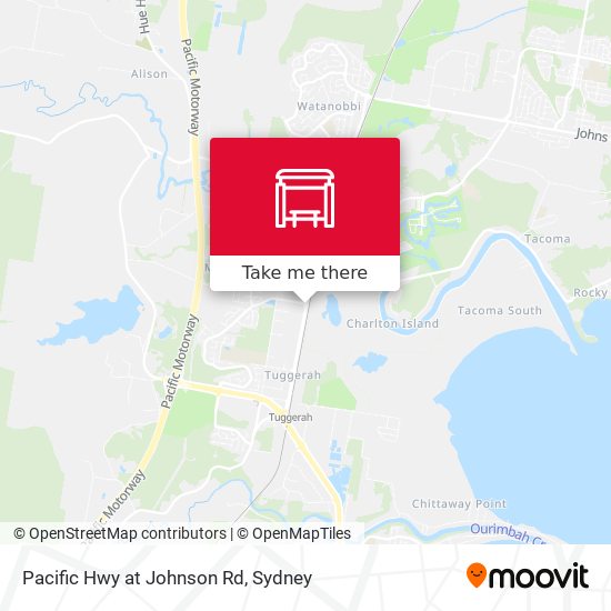 Pacific Hwy at Johnson Rd map