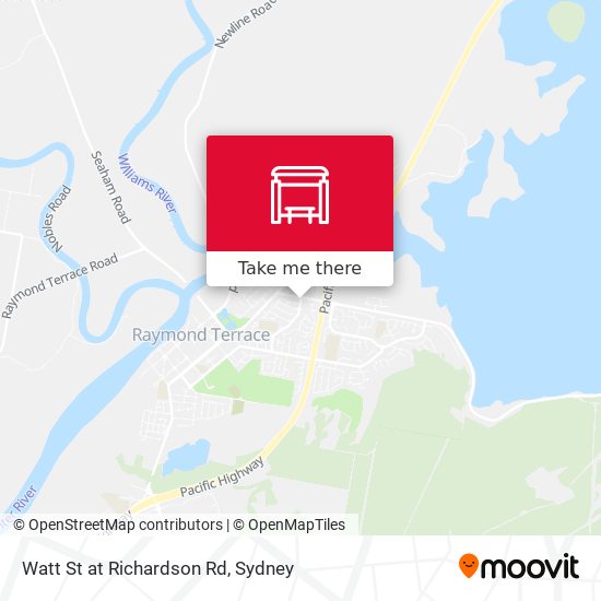 Watt St at Richardson Rd map