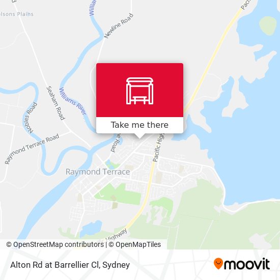 Alton Rd at Barrellier Cl map