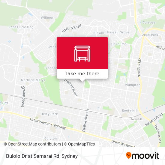 Bulolo Dr at Samarai Rd map