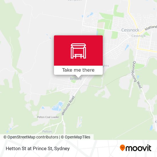 Hetton St at Prince St map