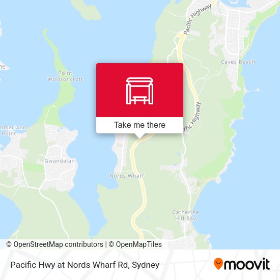 Pacific Hwy at Nords Wharf Rd map