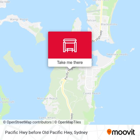 Pacific Hwy before Old Pacific Hwy map