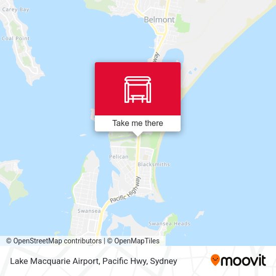 Lake Macquarie Airport, Pacific Hwy map