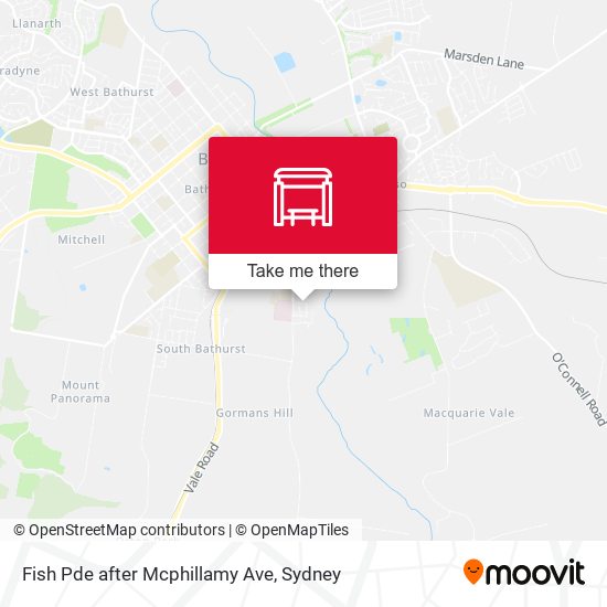 Fish Pde after Mcphillamy Ave map