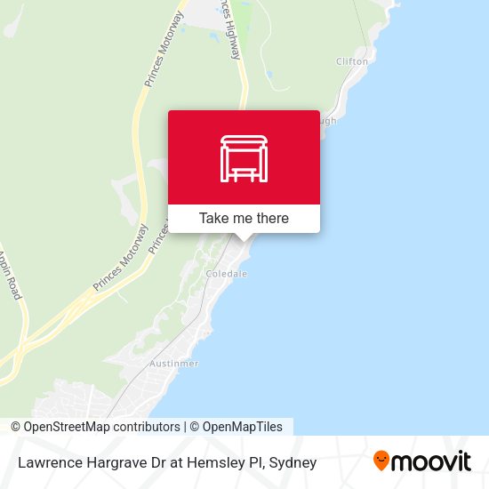 Lawrence Hargrave Dr at Hemsley Pl map