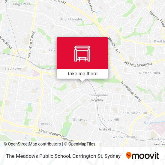 The Meadows Public School, Carrington St map