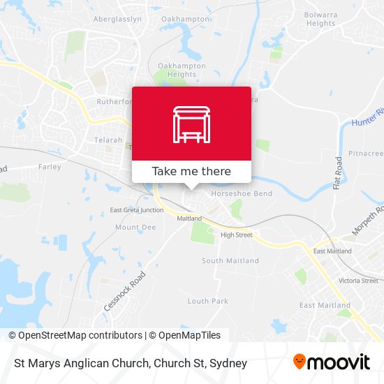 St Marys Anglican Church, Church St map