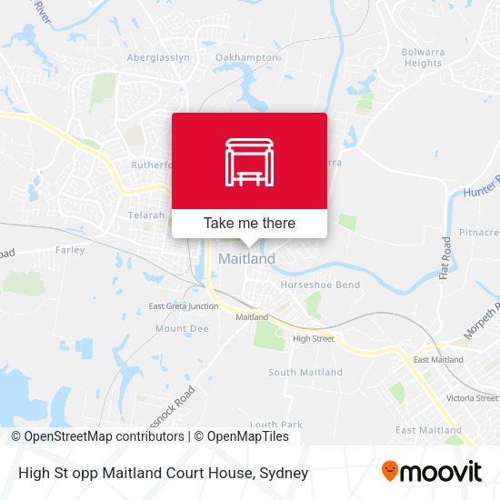 High St opp Maitland Court House map