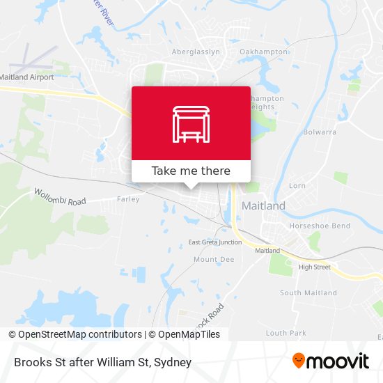 Brooks St after William St map