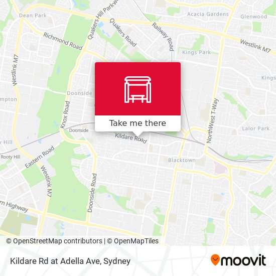 Kildare Rd at Adella Ave map