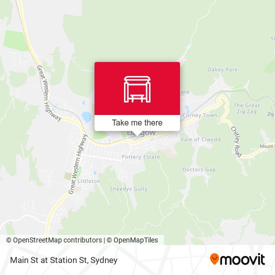 Main St at Station St map