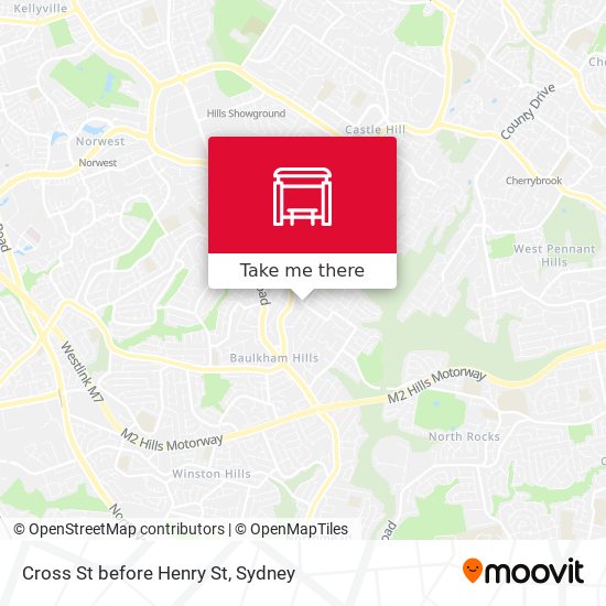 Cross St before Henry St map