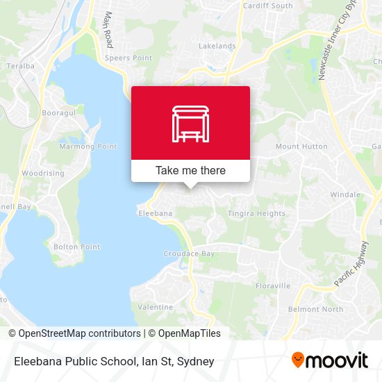 Eleebana Public School, Ian St map
