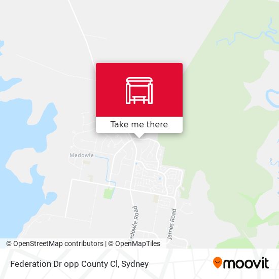 Federation Dr opp County Cl map