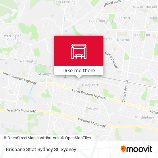 Brisbane St at Sydney St map