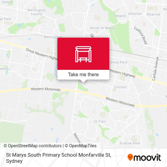 St Marys South Primary School Monfarville St map