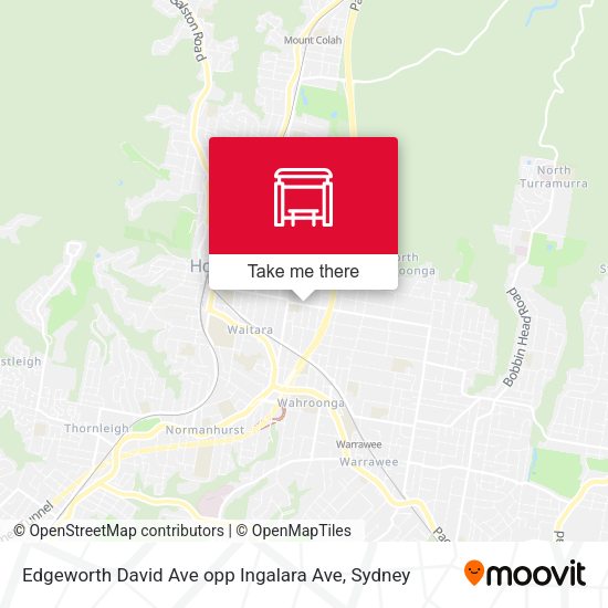Edgeworth David Ave opp Ingalara Ave map