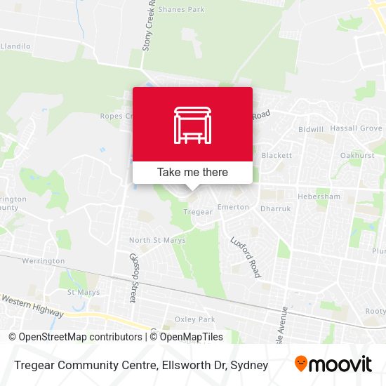 Tregear Community Centre, Ellsworth Dr map