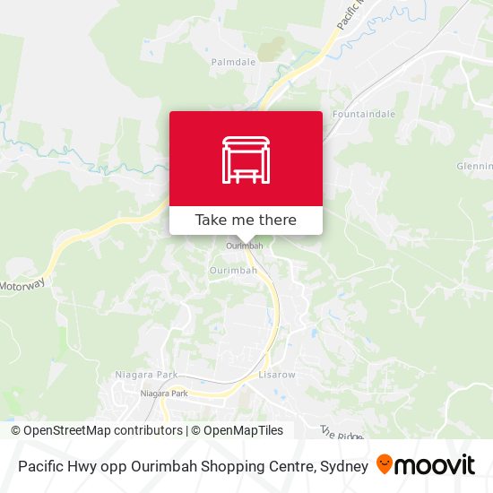 Mapa Pacific Hwy opp Ourimbah Shopping Centre