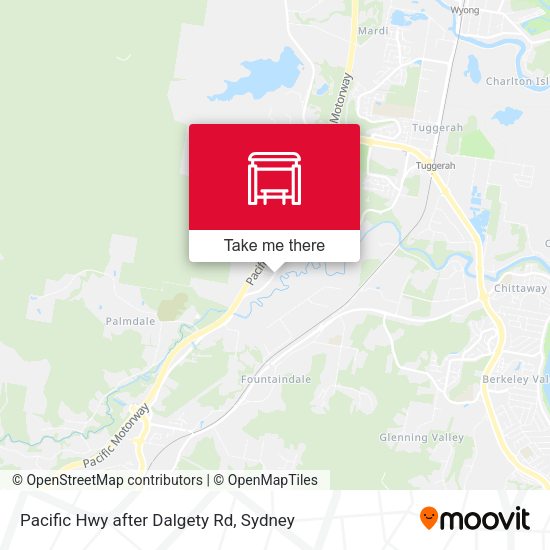 Pacific Hwy after Dalgety Rd map